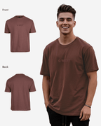 G West Mens Heavyweight Logo Wear Oversized T-Shirt