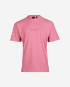 G West Mens Heavyweight Logo Wear Oversized T-Shirt