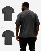 G West Mens Heavyweight Logo Wear Oversized T-Shirt