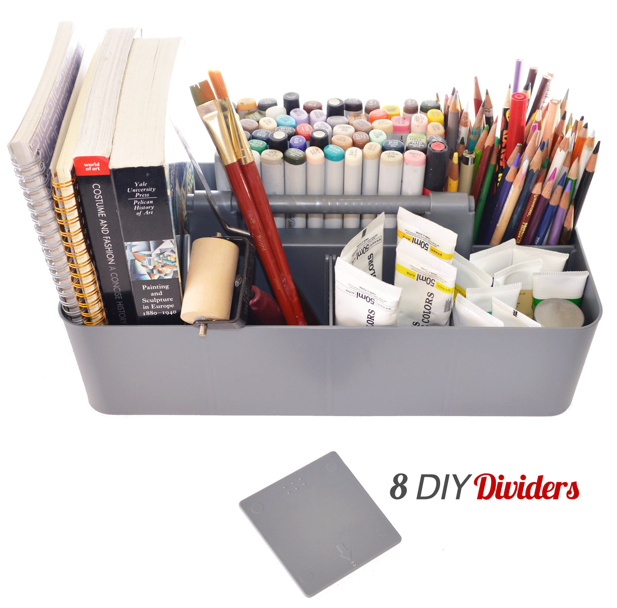 Enjoy Organizer  3 Pack, Large Plastic Storage Caddy with Handles Made in USA