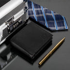Mens RFID 10 Slot Bifold Wallet with ID Window
