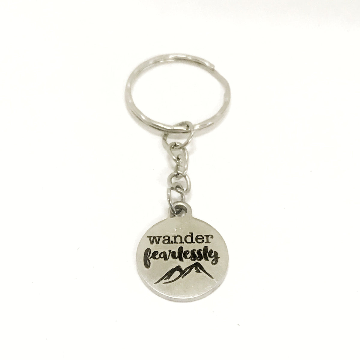 Traveler Gift, Traveler Keychain, Wander Fearlessly Keychain, Traveler Key Ring, Best Friend Gift, Going Away Gift, Girlfriend Trip Gift