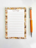 Autumn Fall Leaves Checklist Notepad Memo Sticky Notes