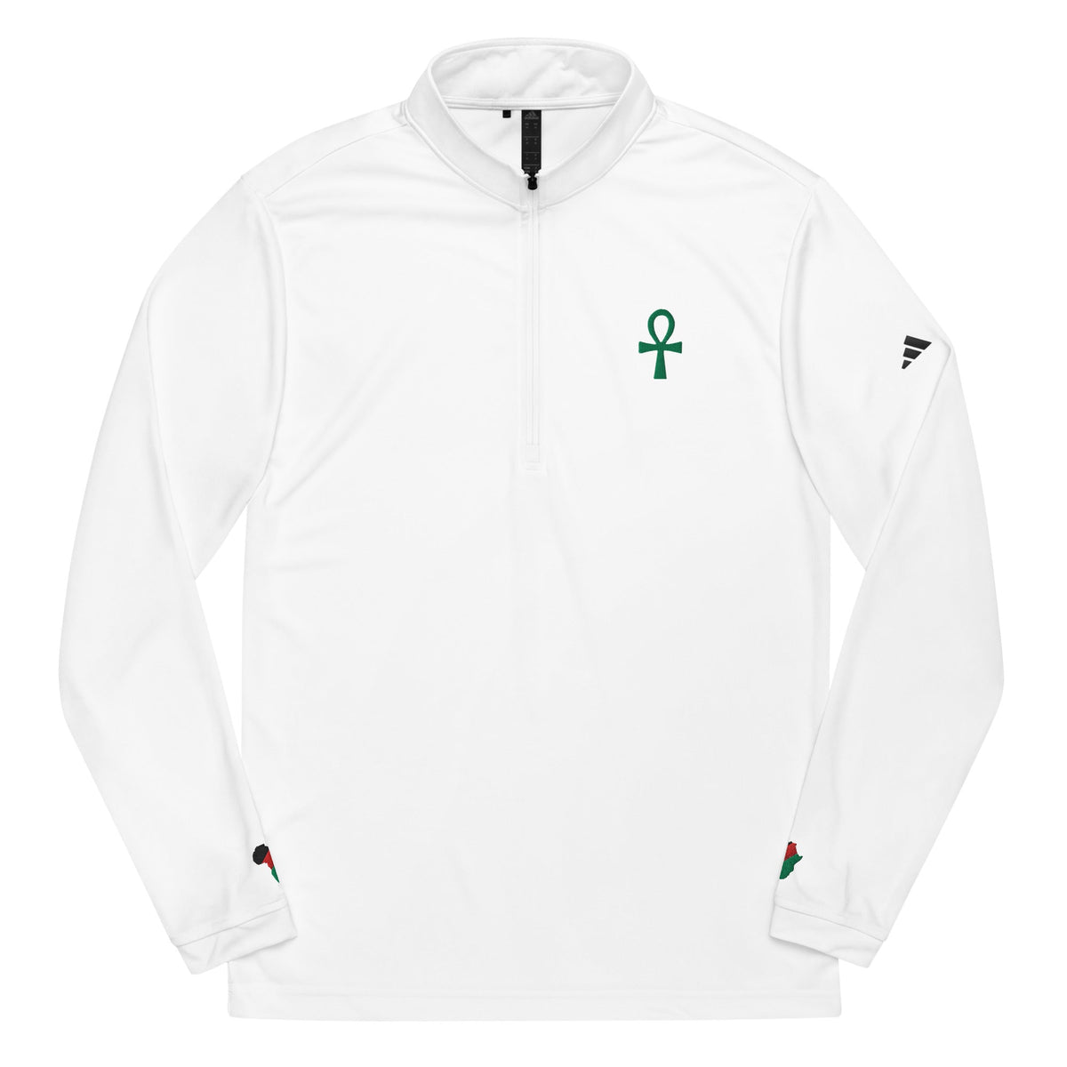 Men's Ankh Long-Sleeve Quarter-Zip Athletic Pullover