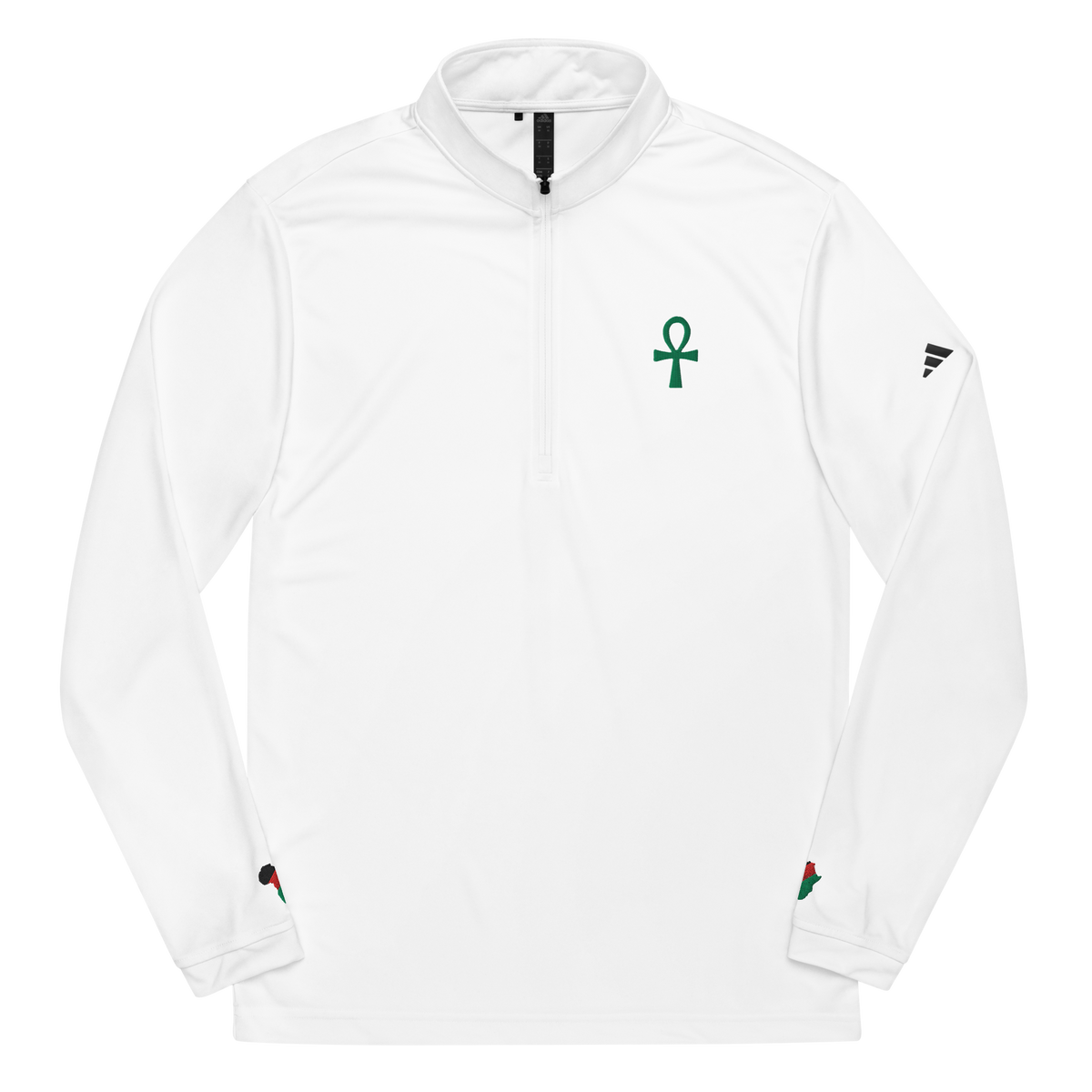 Men's Ankh Long-Sleeve Quarter-Zip Athletic Pullover