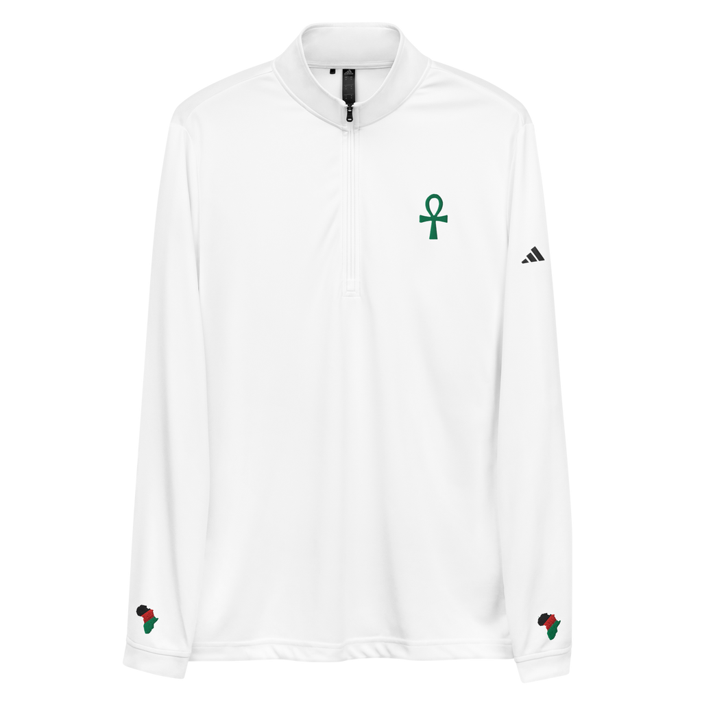 Men's Ankh Long-Sleeve Quarter-Zip Athletic Pullover