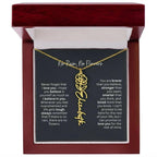 No Rain No Flowers Birth Necklace - Personalized Name Jewelry