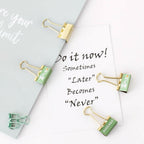 Paper Clips Binder Clips Assorted Sizes Metal Fold Back Clips Pink