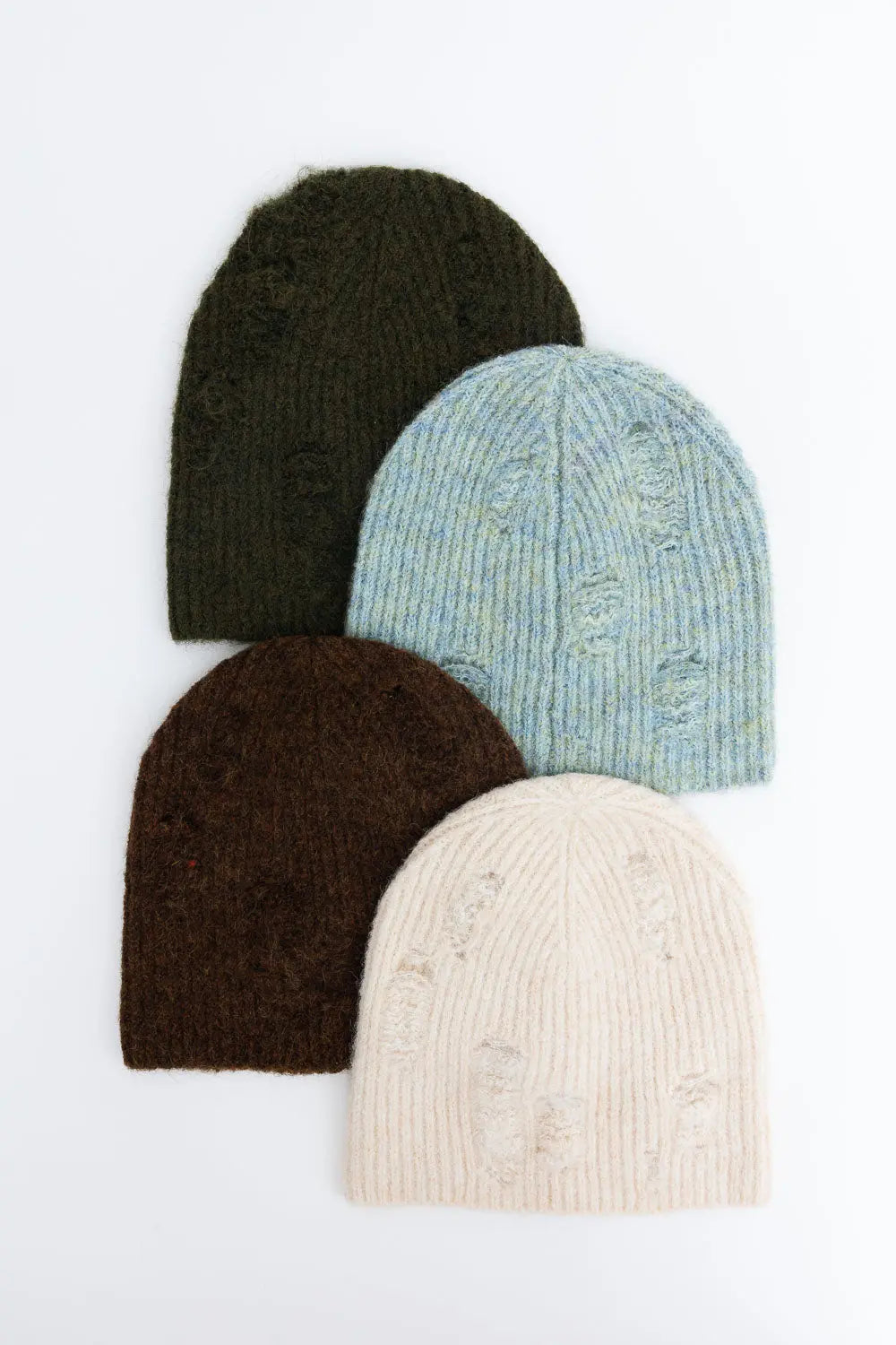 Distressed Knit Beanie