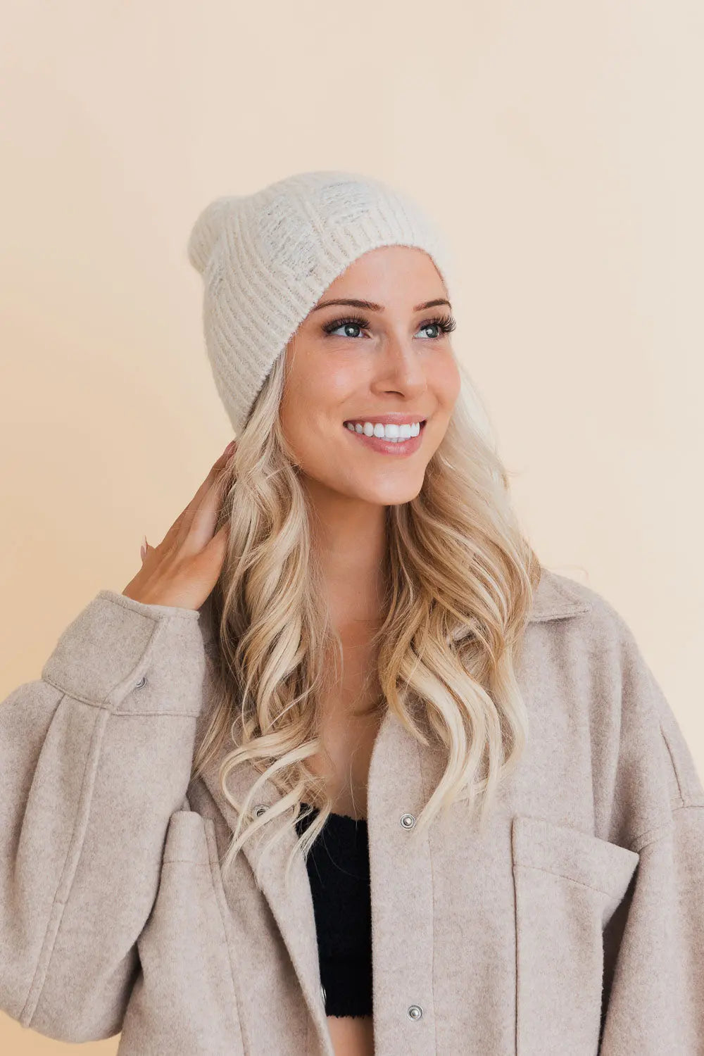 Distressed Knit Beanie