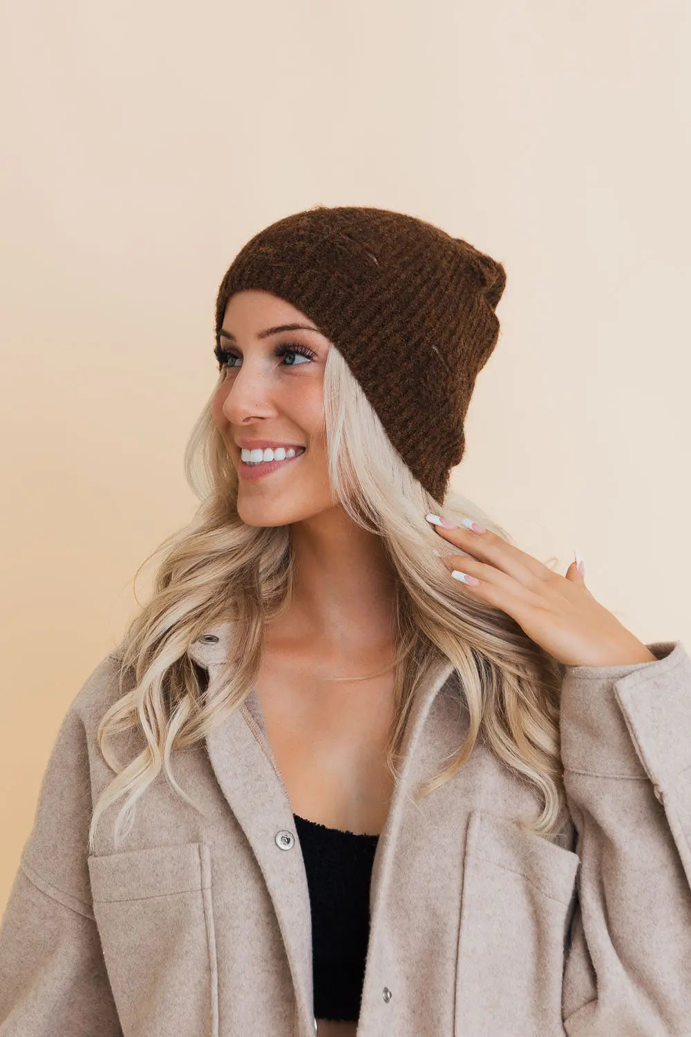 Distressed Knit Beanie