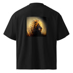 Golden lion oversized organic tee – alternate view 1