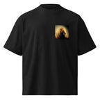 Golden lion oversized organic tee – Heart & Mane original art