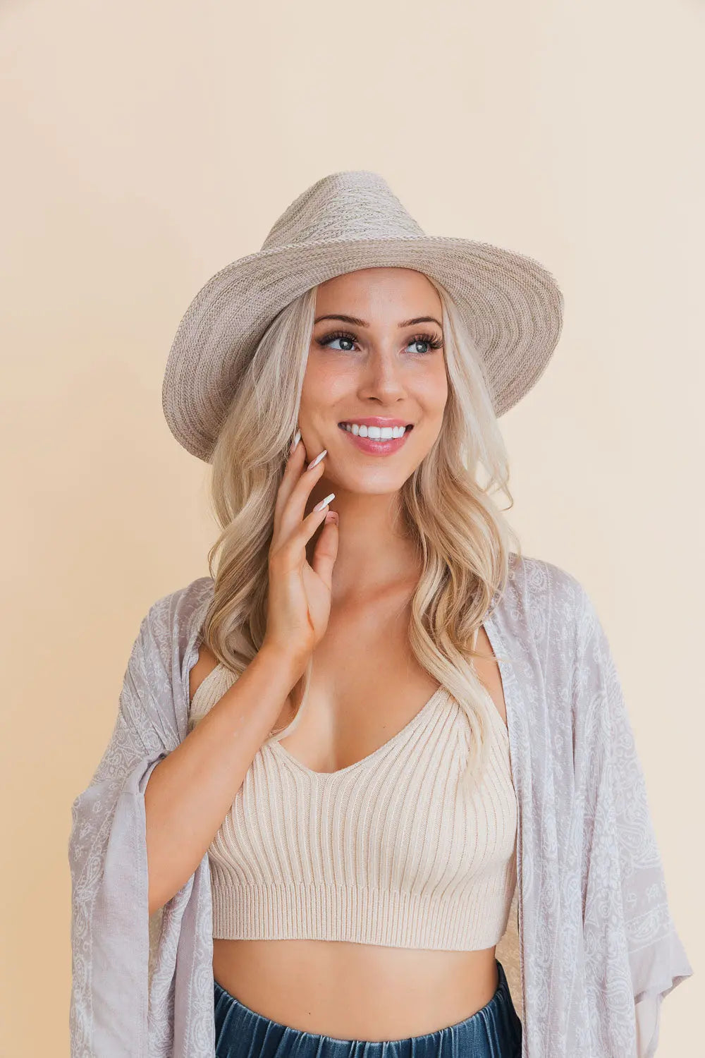 Western Straw Brim Hat