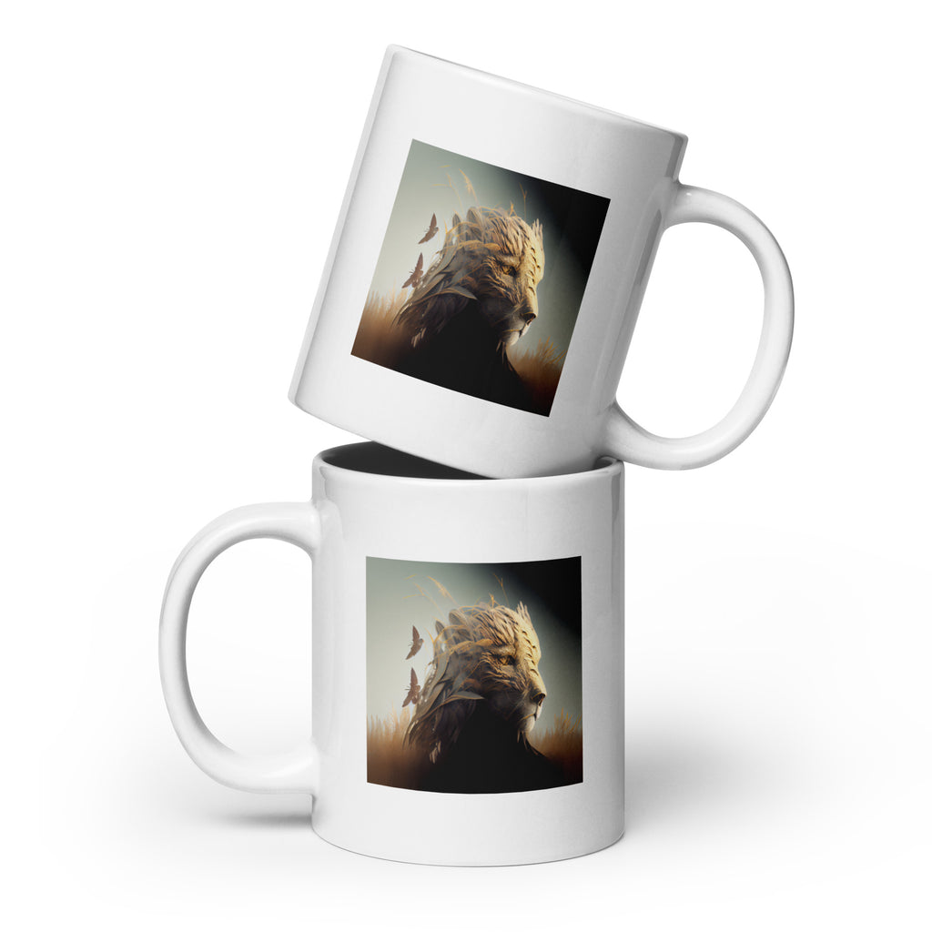 Lioness art coffee mug, 20 oz – Heart & Mane original art
