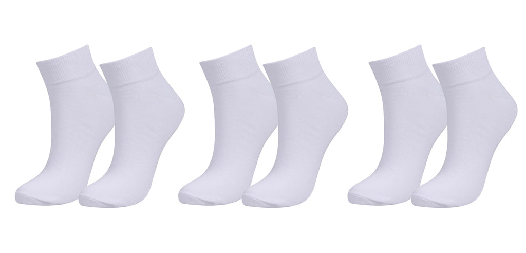 tittimitti® Men's 98% Organic Cotton Ankle Socks 3-Pack – Breathable Everyday Socks