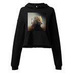 Lioness cropped hoodie for women – Heart & Mane original art